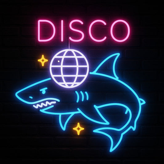 Disco Shark | LED Neon Sign