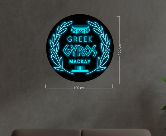 Greek Gyros Makay | LED Neon Sign