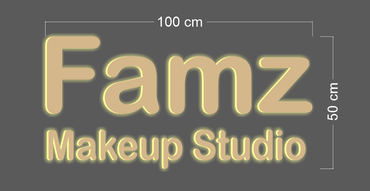 Farmz Makeup Studio | LED Neon Sign ( 2 signs)