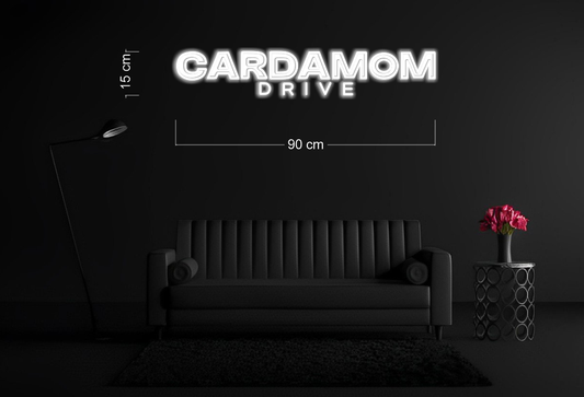 CARDAMOM DRIVE | LED Neon Sign (RGB)