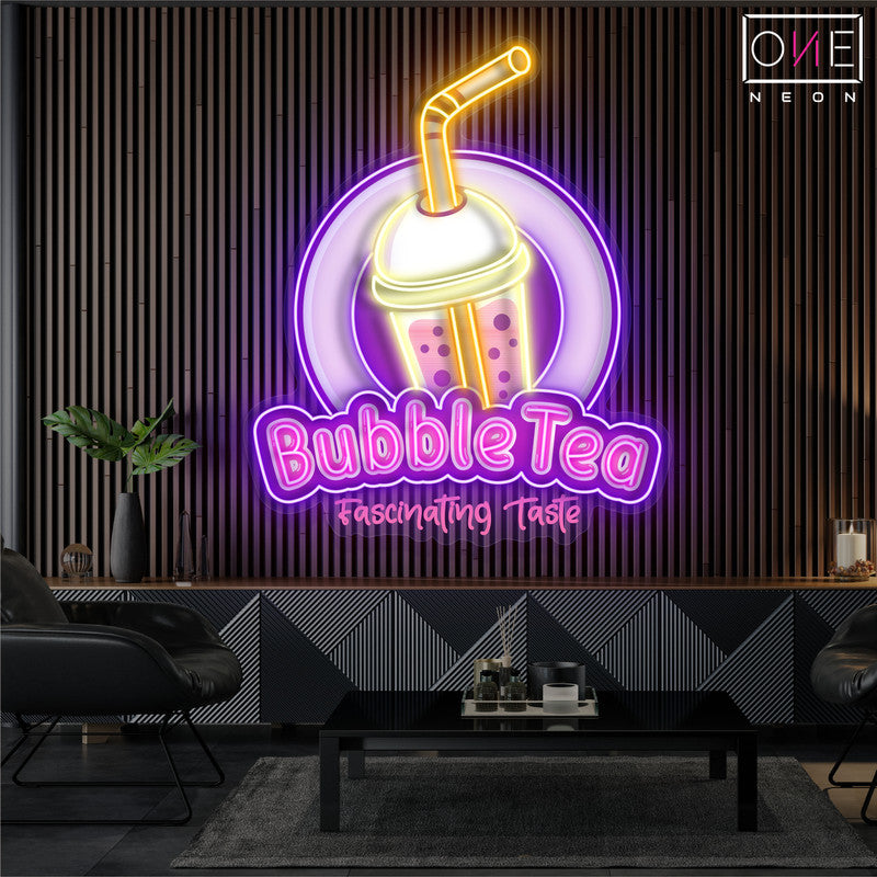 Enseigne au néon à LED Bubble Tea Artwork