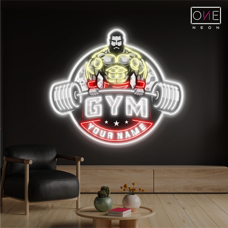 Enseigne au néon à LED pour salle de musculation