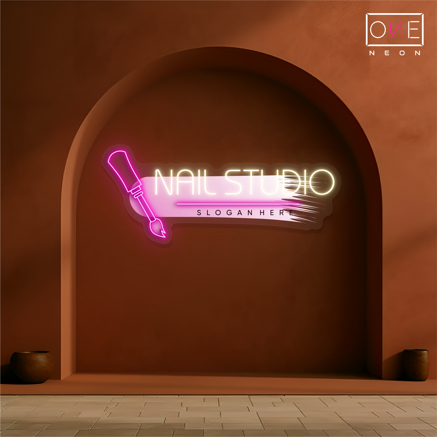 Enseigne au néon à LED de Glam Nails Studio