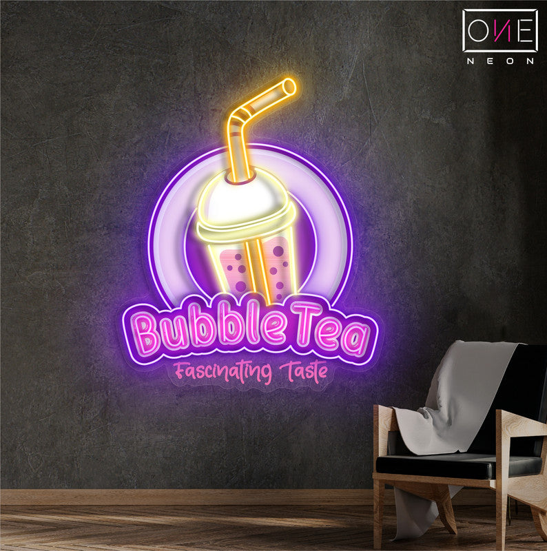 Enseigne au néon à LED Bubble Tea Artwork