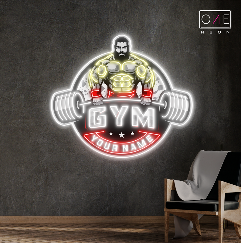 Enseigne au néon à LED pour salle de musculation