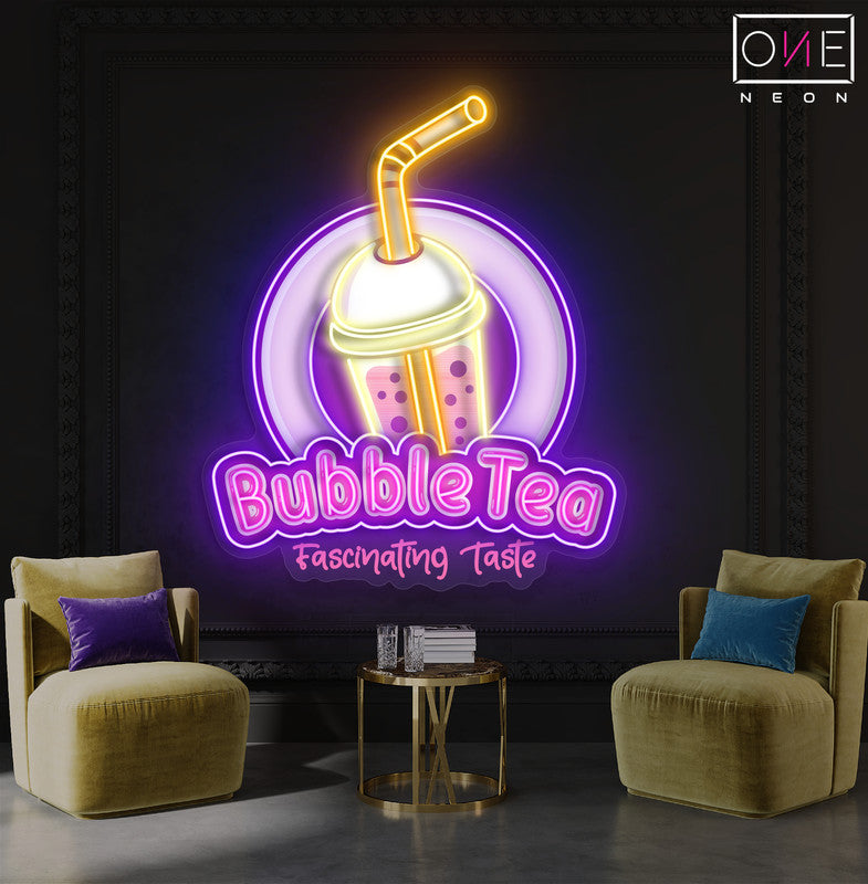 Enseigne au néon à LED Bubble Tea Artwork