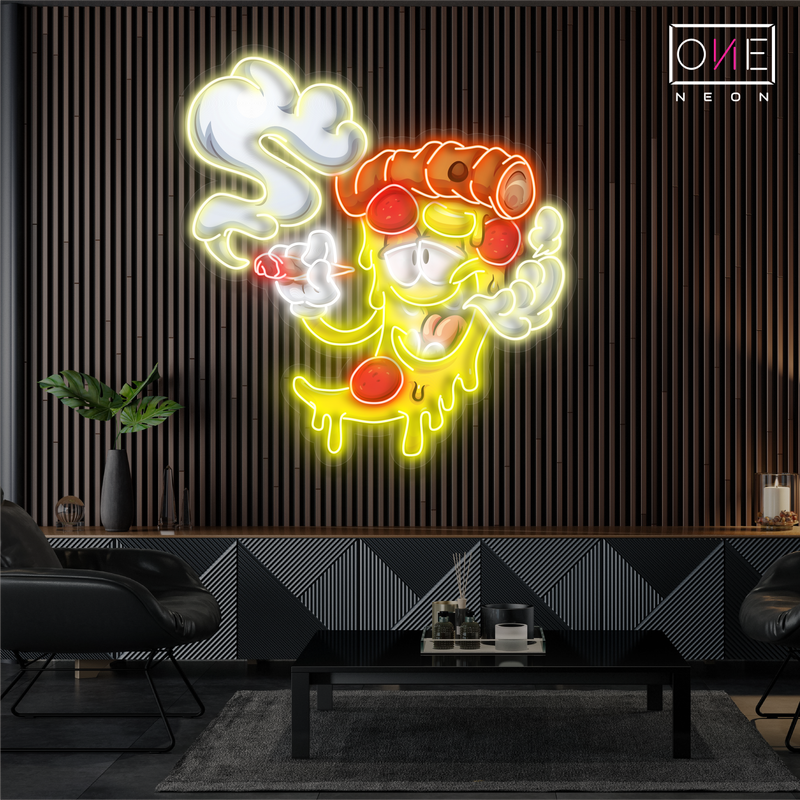 Panneau néon à LED Chill Pizza Artwork