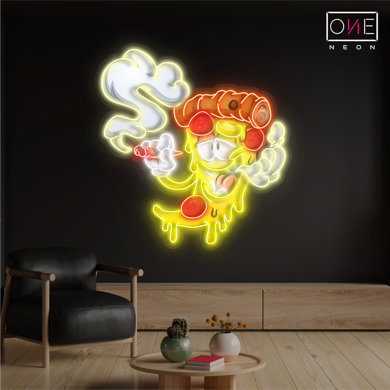Panneau néon à LED Chill Pizza Artwork
