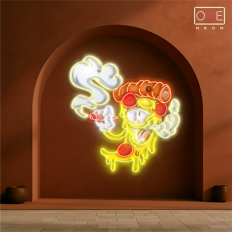 Panneau néon à LED Chill Pizza Artwork