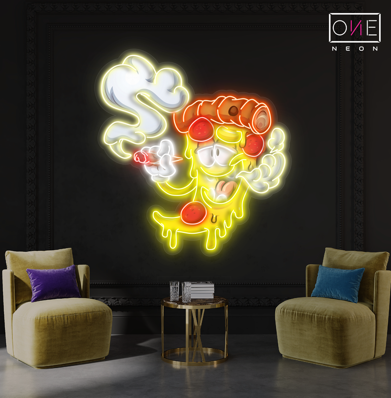 Panneau néon à LED Chill Pizza Artwork
