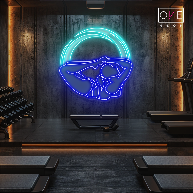 Enseigne au néon à LED Lunar Flow Yoga Artwork
