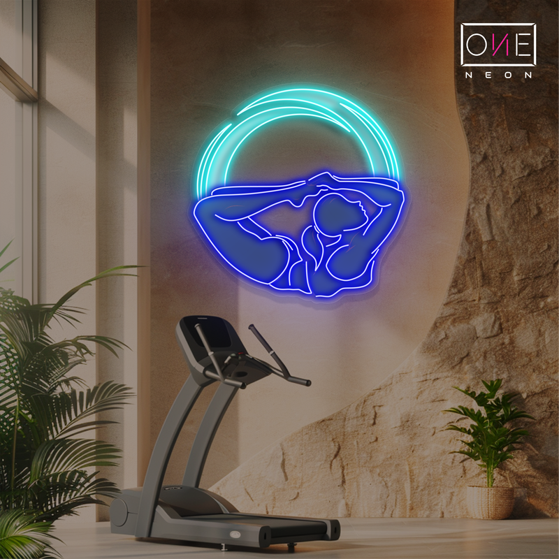 Enseigne au néon à LED Lunar Flow Yoga Artwork
