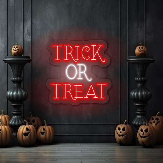Trick Or Treat LED Neon Sign