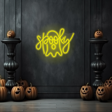 Spooky Ghost LED Neon Sign