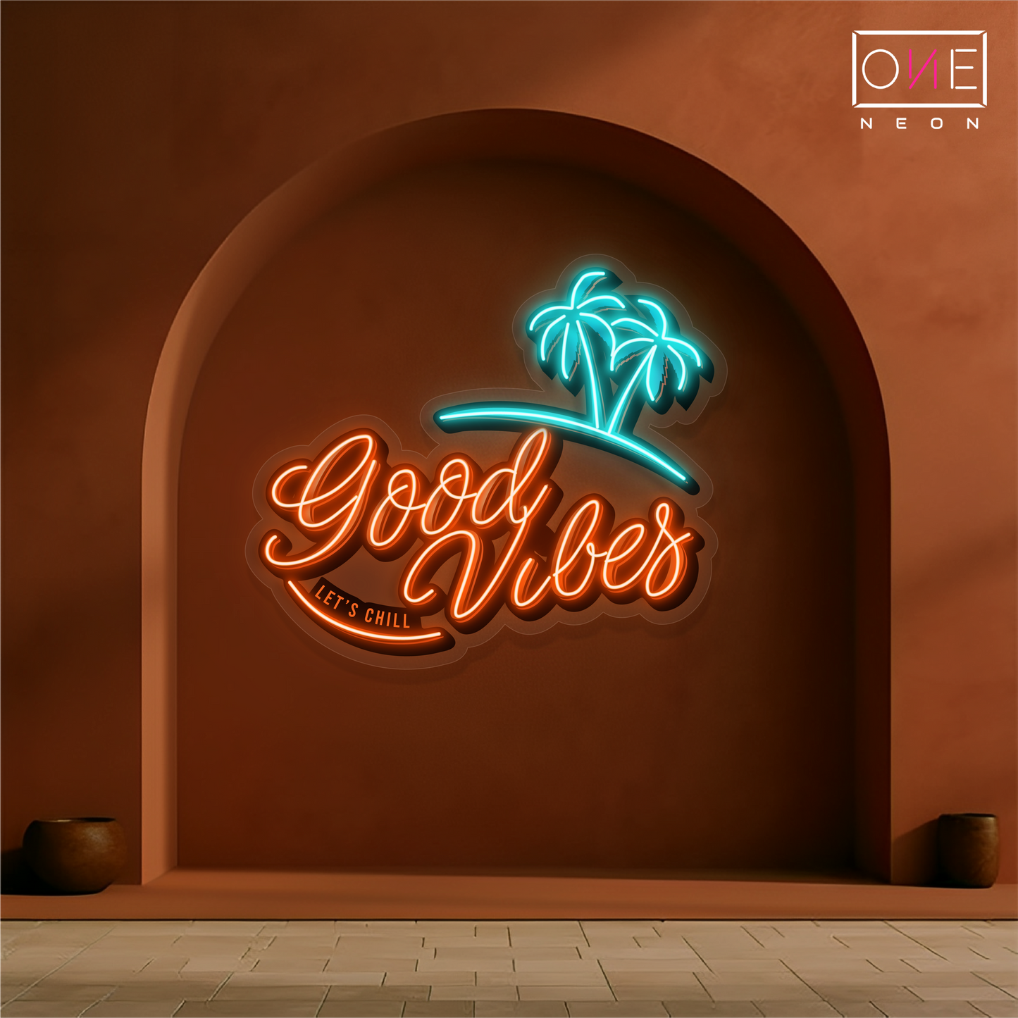 Good Vibes Artwork Led Neon Sign