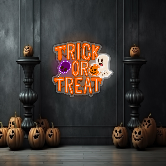 Trick or Treat LED Neon Sign