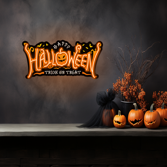 Happy Halloween LED Neon Sign