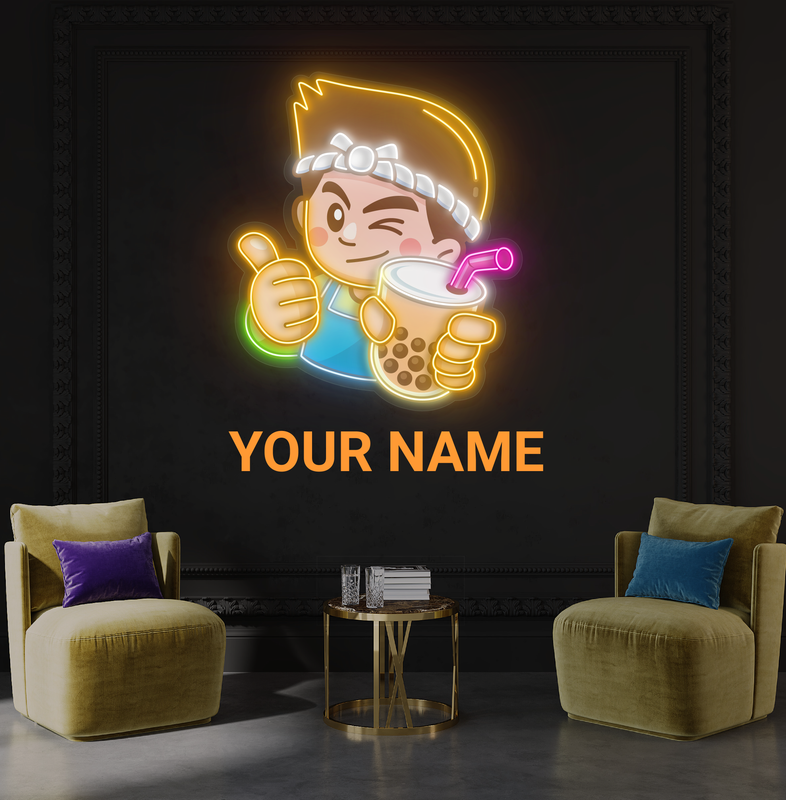Enseigne au néon à LED Bubble Tea Buddy