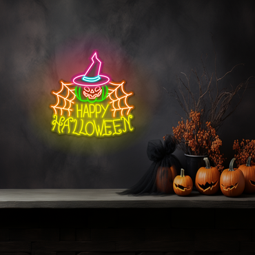 Happy Halloween LED Neon Sign