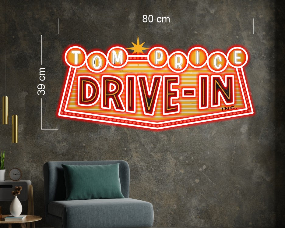 TOM PRICE DRIVE-IN | LED Neon Sign