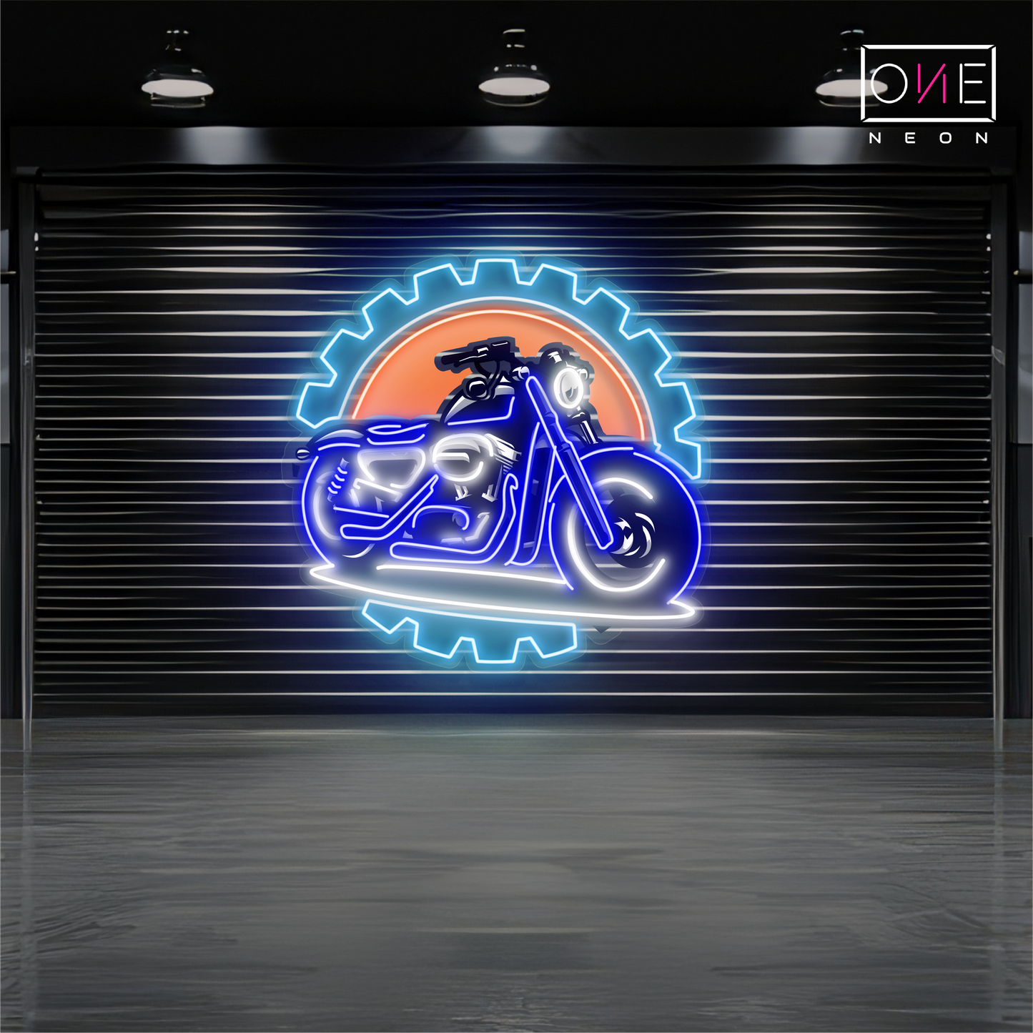 Enseigne au néon à LED Gearhead Ride Artwork