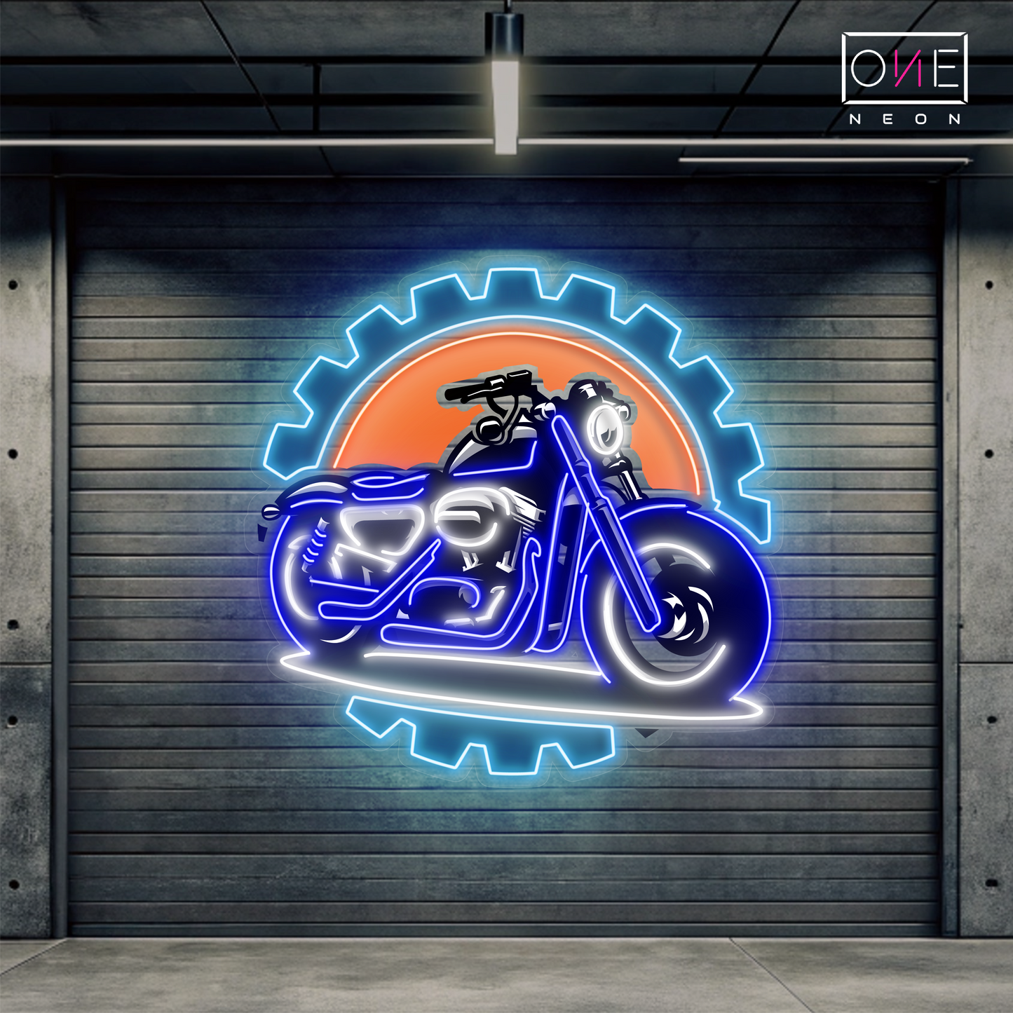 Enseigne au néon à LED Gearhead Ride Artwork
