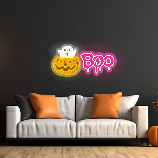 Pumpkin Boo LED Neon Sign