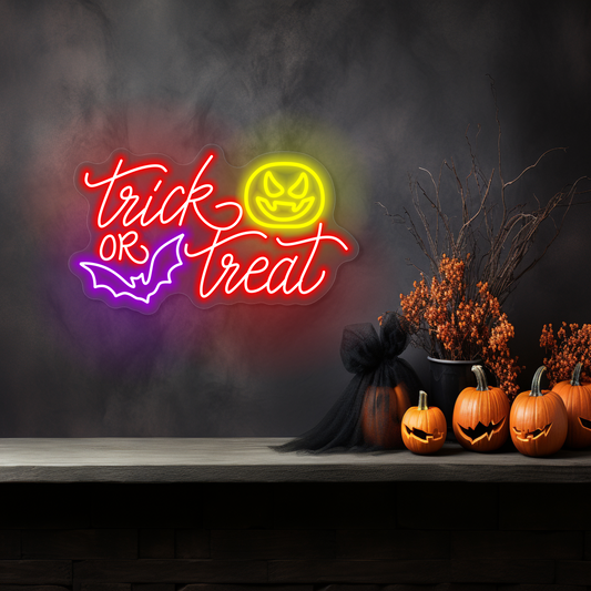 Trick or Treat LED Neon Sign