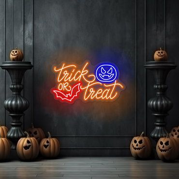 Trick or Treat LED Neon Sign