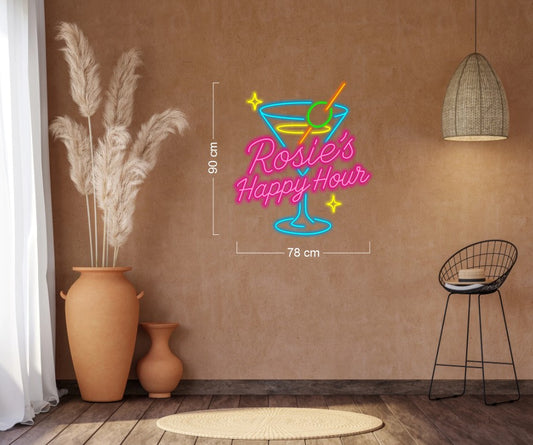 Rosie's happy Hour | LED Neon Sign