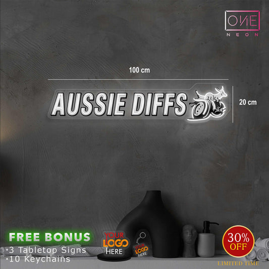 AUSSIE DIFFS + The Barra Shed + KillerKustoms | LED Neon Sign ( 3 signs)