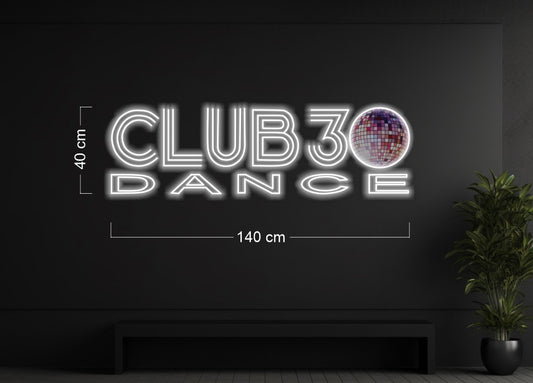 CLUB 30 DANCE (RGB) | LED Neon Sign