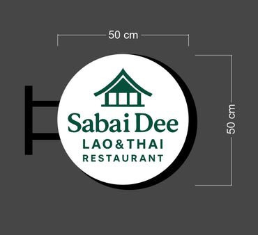 SABAI DEE | LED Neon Sign + light box (2 signs)