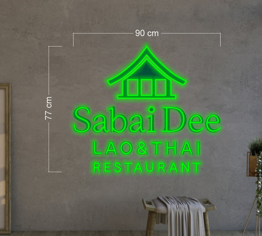SABAI DEE | LED Neon Sign + light box (2 signs)