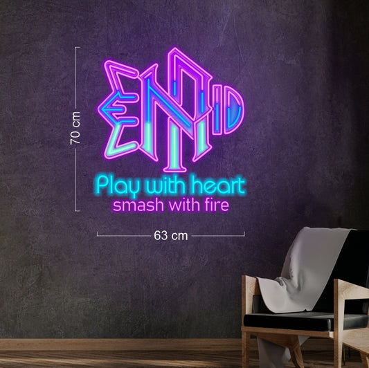 PLAY WITH HEART | LED Neon Sign