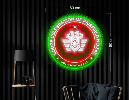 LODGE CELEBRATION OF FAIRFIELD NO.345 | LED Neon Sign