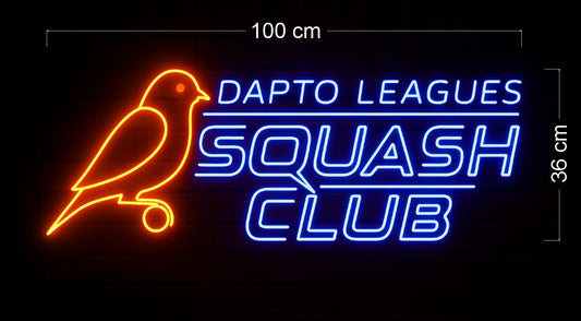 DAPLO LEAGUES SQUASH CLUB | LED Neon Sign