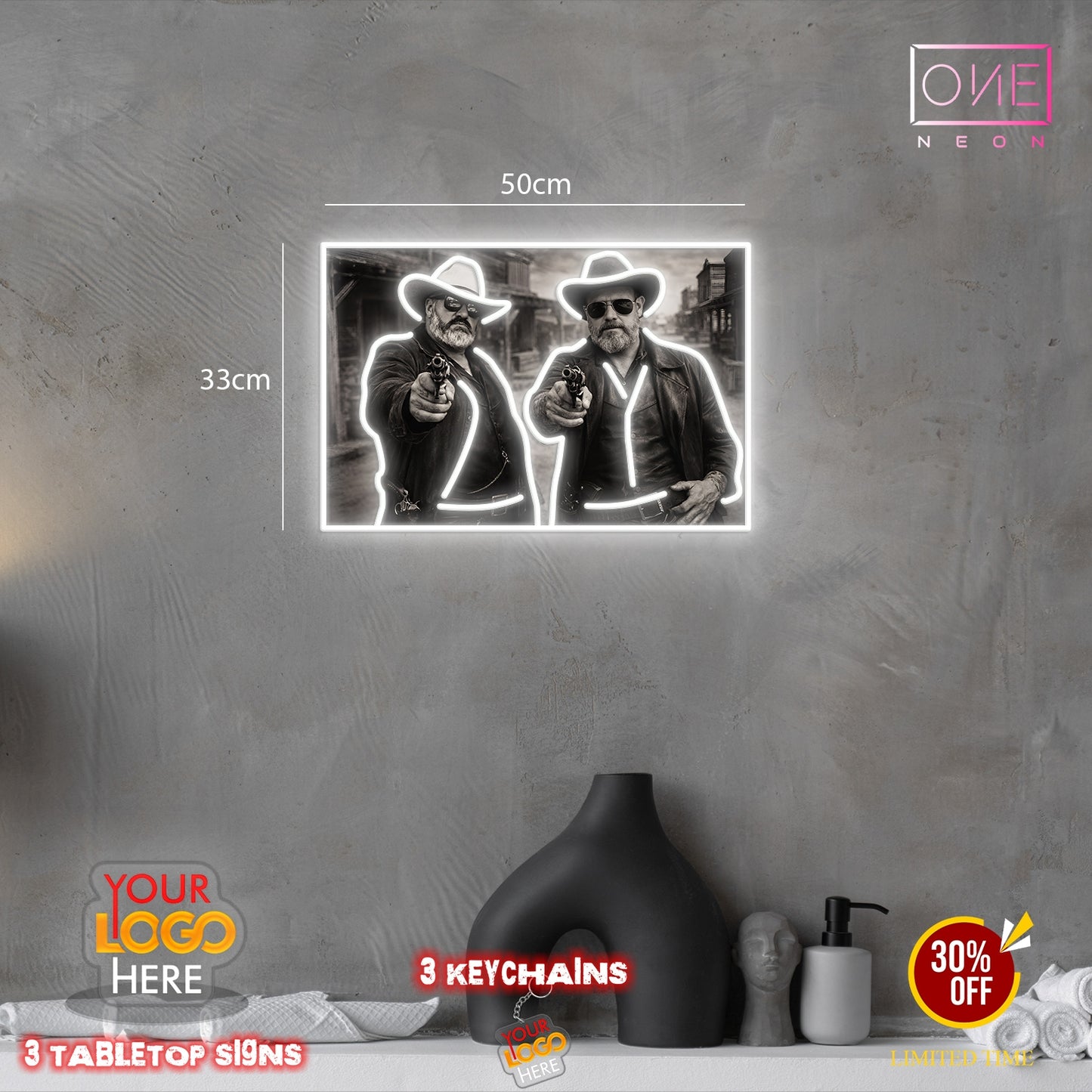 Enseigne au néon LED personnalisée pour entreprise