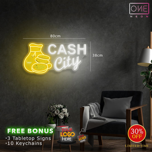 Cash City | LED Neon Sign
