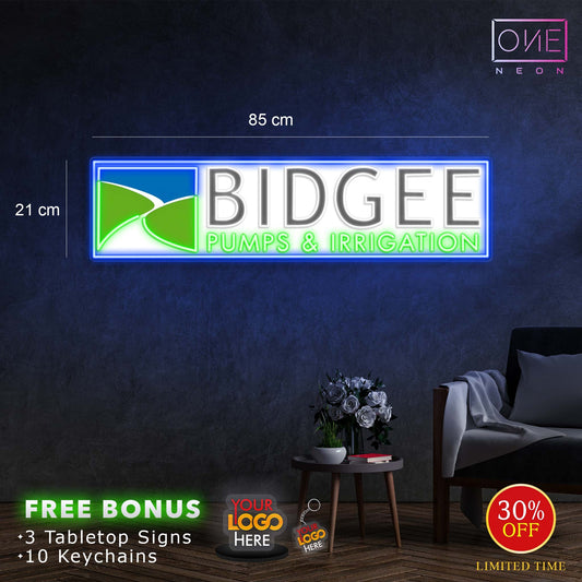 BIDGE PUMPS & IRRIGATION | LED Neon Sign