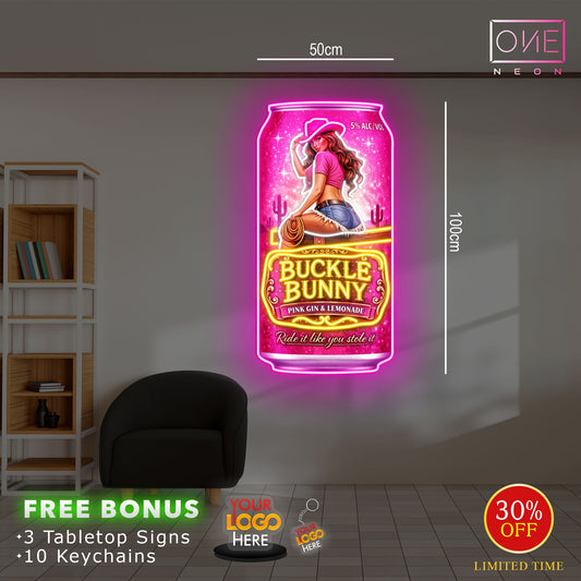 BUCKLE BUNNY | LED Neon Sign