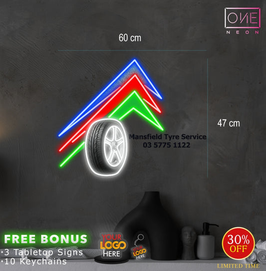 Mansfield Tyre Service | LED Neon Sign