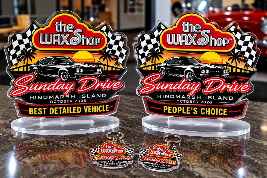 THE WAX SHOP | 2 tabletop signs + express