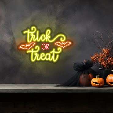 Trick Or Treat LED Neon Sign