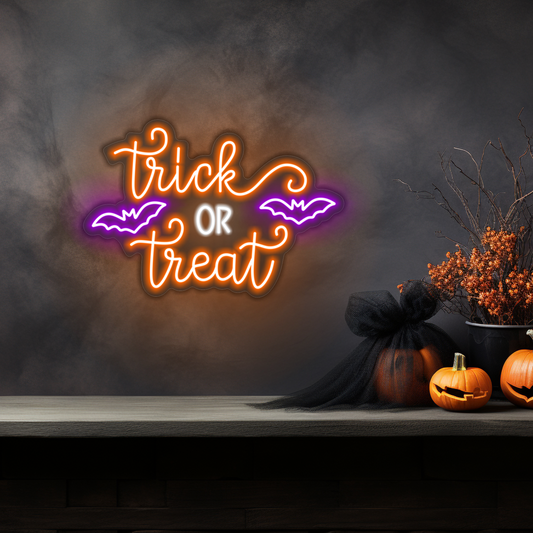 Trick Or Treat LED Neon Sign