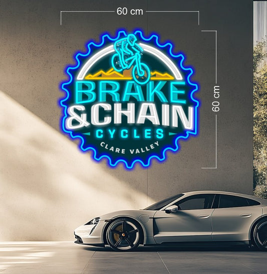 Brake & Chain Cycles| LED Neon Sign