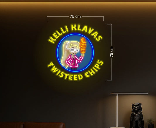 Kelli Klavas twisted chips | LED Neon Sign