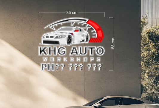 KHG AUTO WORKSHOP PH Led Neon Sign | LED Neon Sign