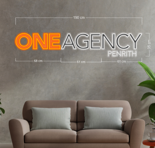 ONE AGENCY PENRITH| LED Neon Sign