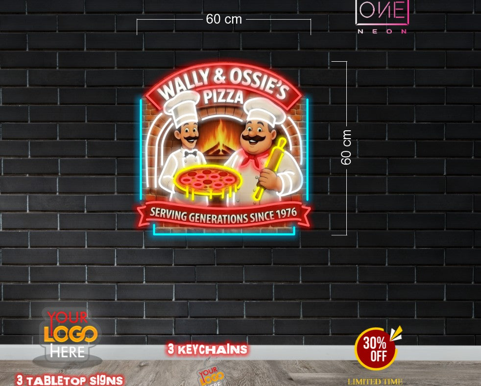 Wally & Osssie's Pizza | LED Neon Sign